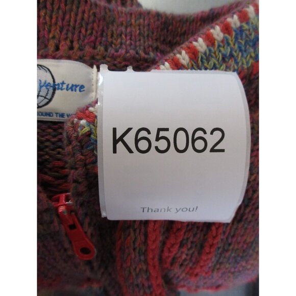 VINTAGE The Sweater Venture Medium Wool Cardigan Nordic Fair Isle * - Picture 12 of 12